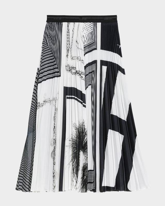 Pleated Midi Skirt